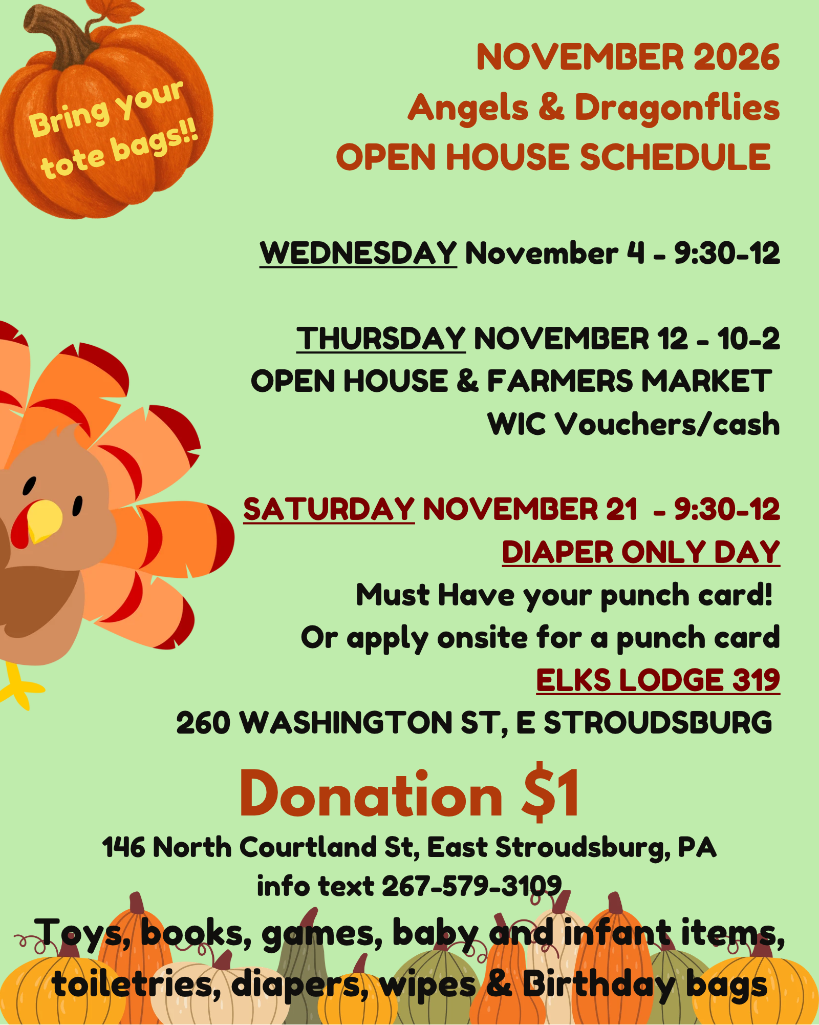 NOVEMBER 4 OPEN HOUSE